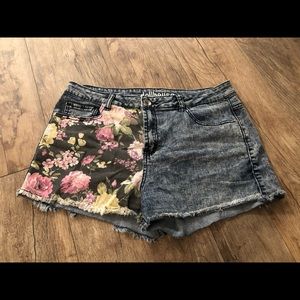 Dollhouse Floral Denim Shorts